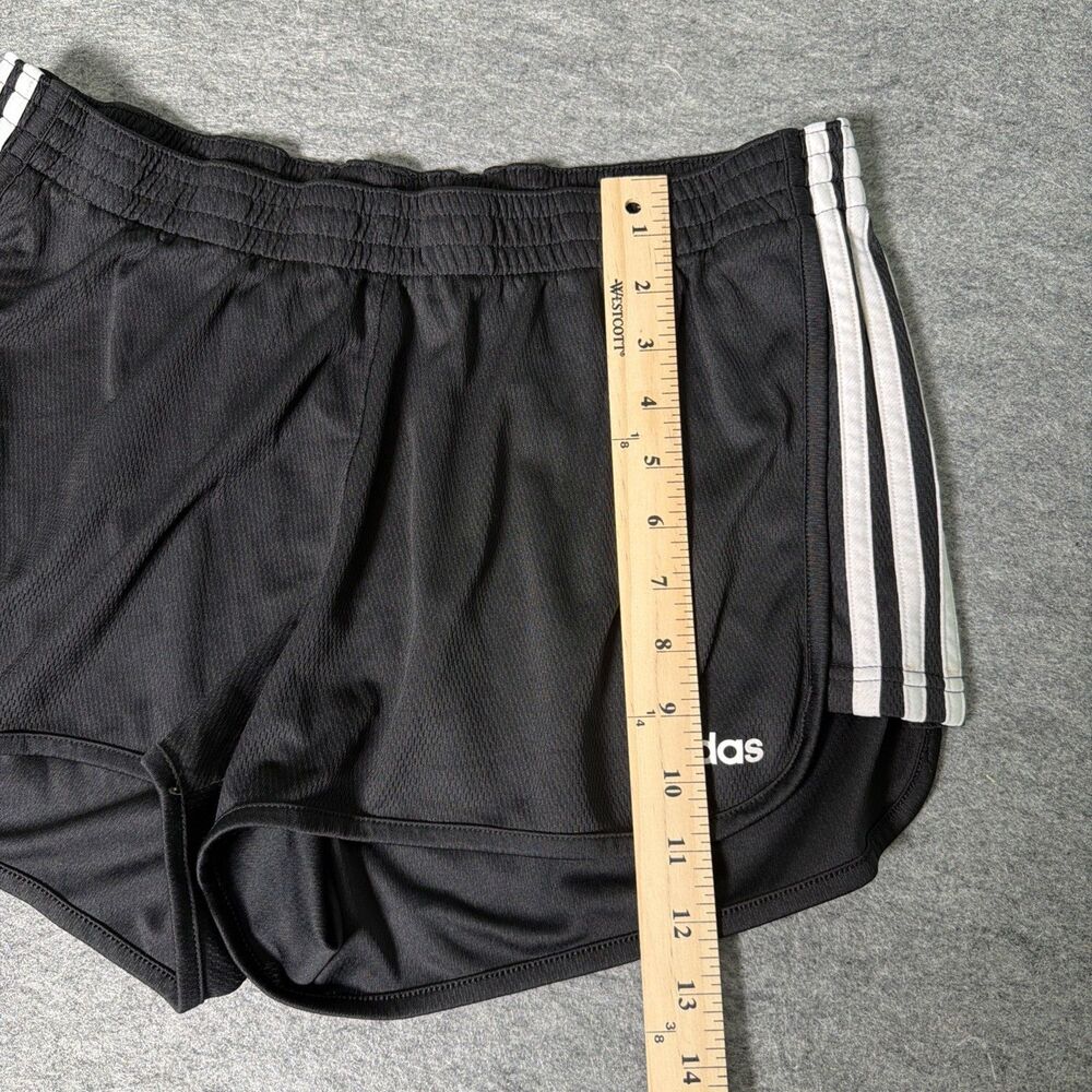 Adidas Shorts Homens Black Climalite 3 Stripe Running Athletic Workout - Size XL - Picture 6 of 9